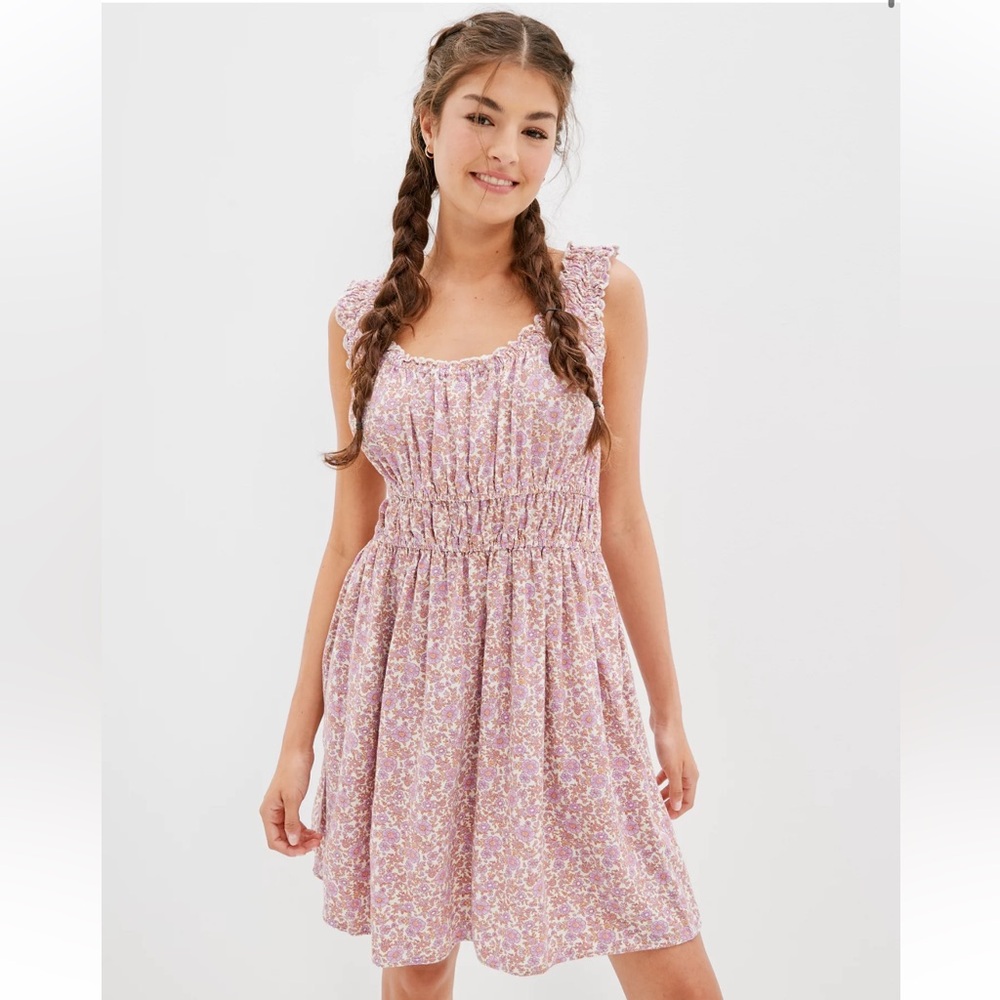AE Easy Cinched-Waist Mini Dress